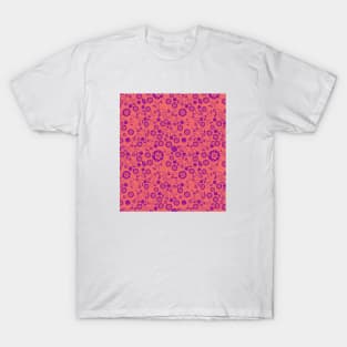 Pink & Purple Floral Pattern T-Shirt